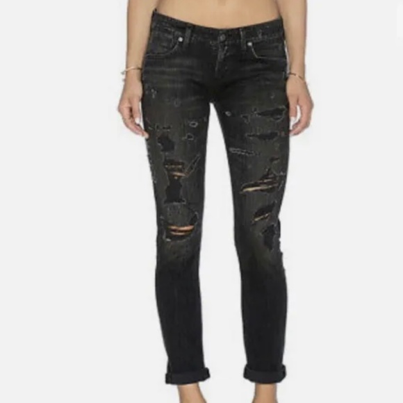 Agolde Denim - Agolde Distressed Jeans